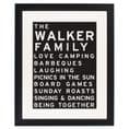 Personalised Typography Framed Print